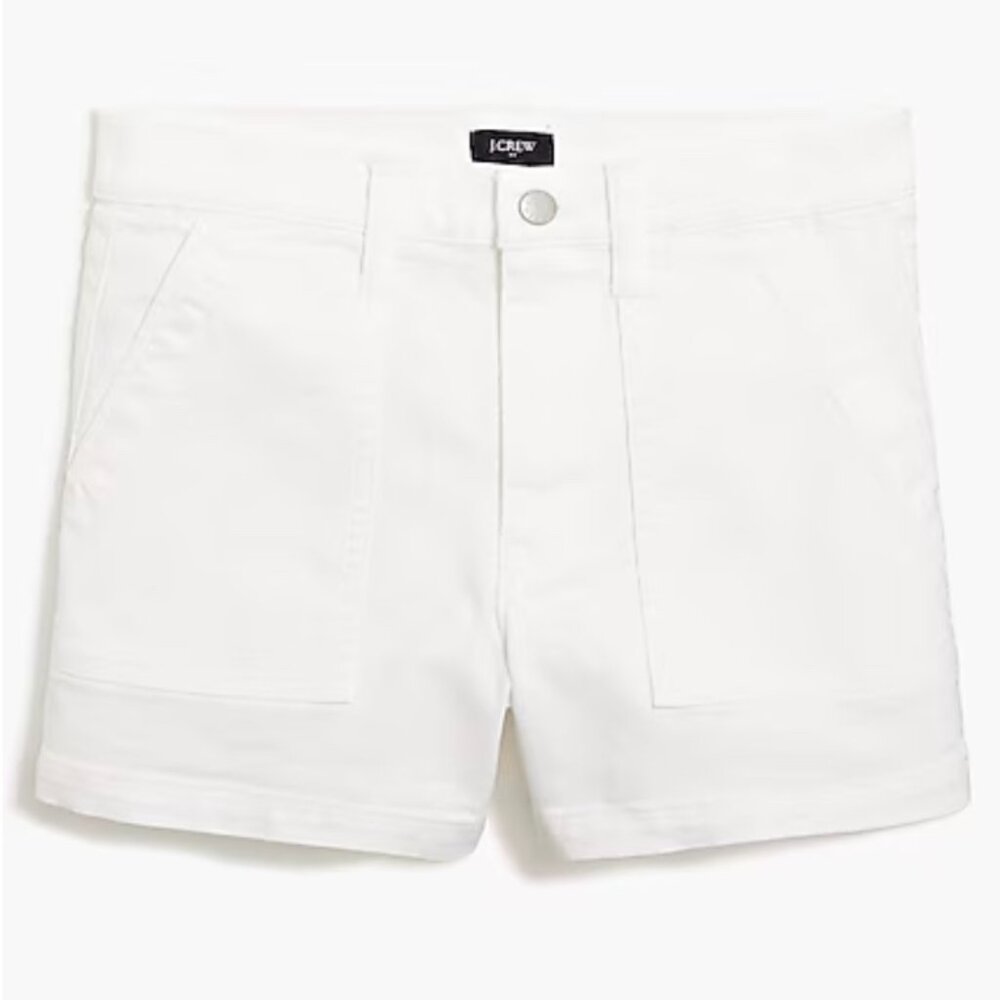 J. Crew Factory white patch pocket denim shorts 29 - Picture 3 of 3